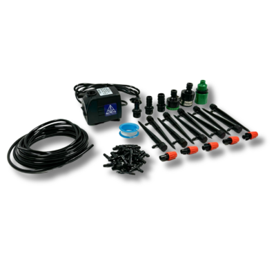 Treez Tools Elektronisches Bewässerungsset – Effiziente Bewässerungslösung für bis zu 10 Pflanzen im Grow Zelt mit 30W Wasserpumpe und präziser Wasserzufuhr.