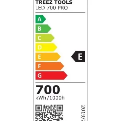 Energieklassifizierung der Treez Tools Grow Light LED 700 PRO – Energieeffiziente 700W LED-Lampe für nachhaltiges Indoor-Gardening