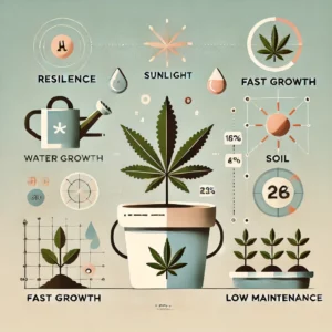 DALL·E 2024 10 18 16.45.43 A clean professional infographic style image designed for a social media platform with no cannabis plants or cannabis leaves. The image focuses on g